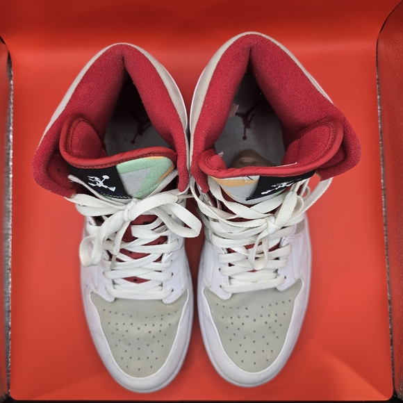 Nike Air Jordan 1 Retro Hare 2009 Bugs Bunny White/Silver size 11.5 374454-011. - Picture 7 of 13